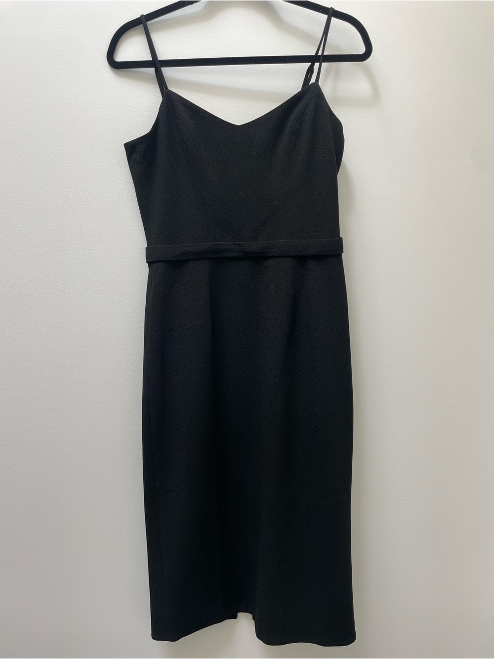 Dress the Population Midi Sheath Dress Black Size Medium